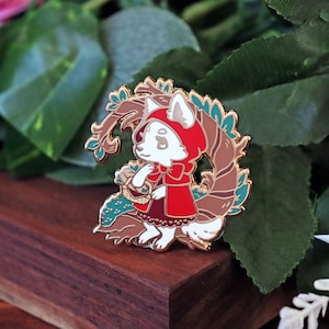 Little Red Riding Wolf Hard Enamel Pin