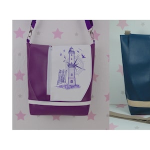 pinkeSterne * Handbag LEUCHTTURM Shoulder Bag Vertica Ship North Sea Maritime