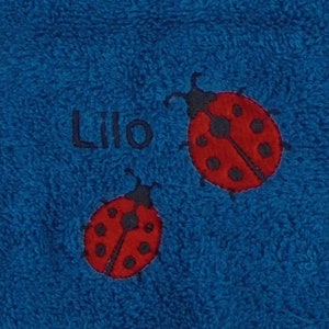 pink stars * Kita towel LADYBUG 30 x 50 cm kindergarten towel beetle