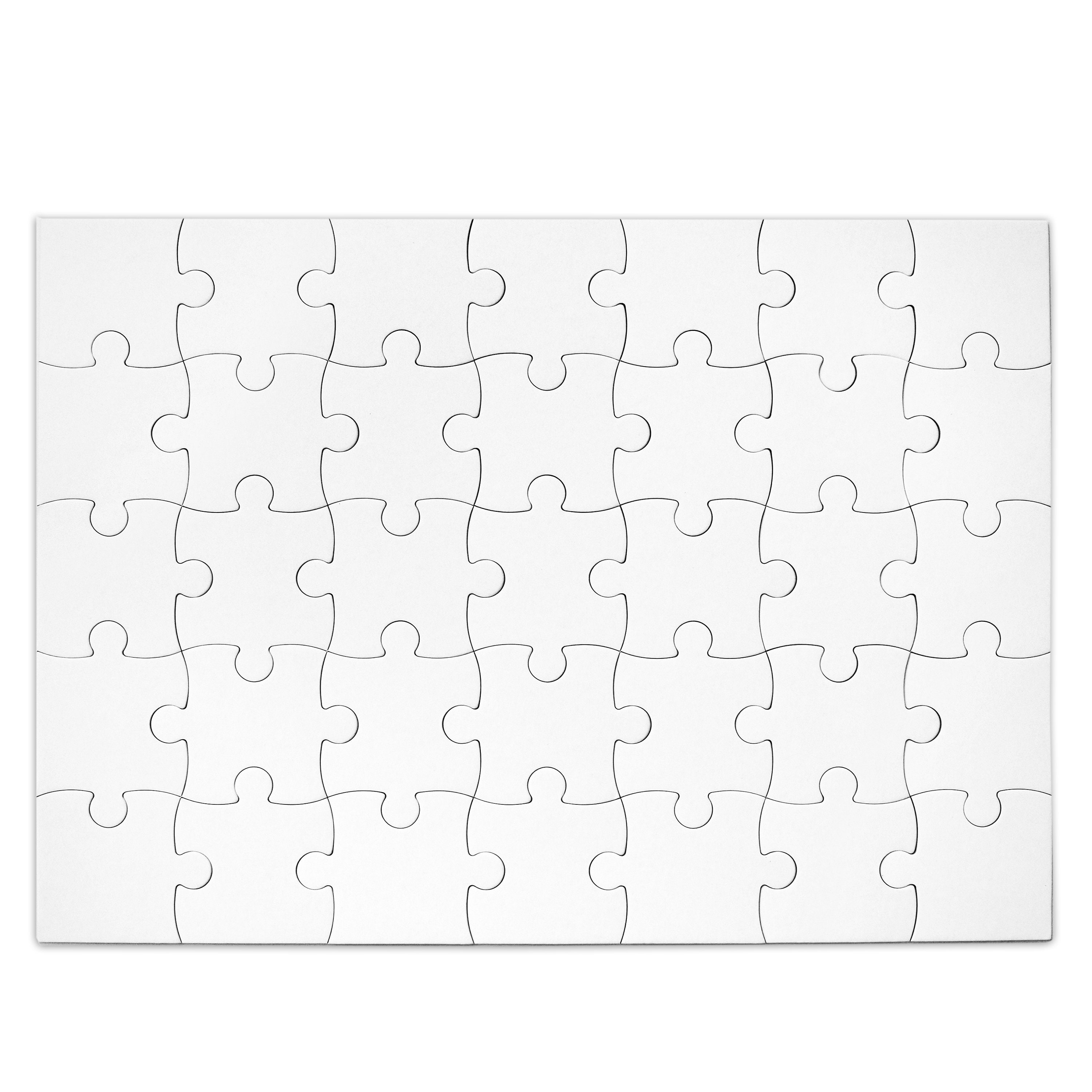 UPlama 300pcs Blank Puzzles, Freeform Blank Puzzle Pieces Blank Wooden Puzzles DIY Jigsaw Puzzles Plain Puzzle Pieces for Crafts, Arts, Card Making