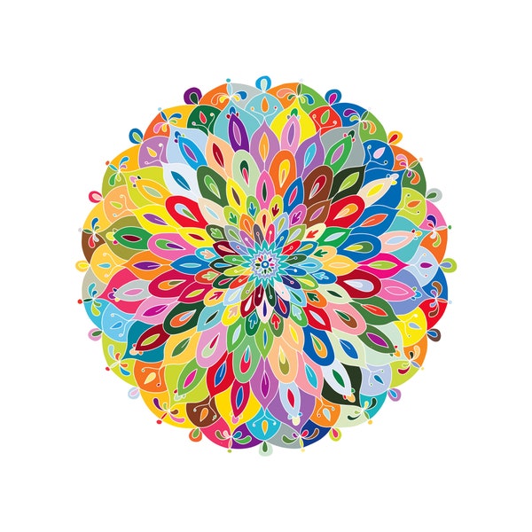 Round Jigsaw Puzzle Etsy