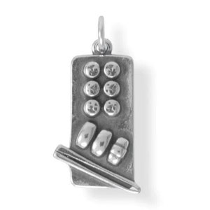 Sterling Silver Sushi Charm - Sushi Rolls Charm - Chopsticks Charm - Food Charm - Sushi Gift - Gift For Her - Japanese Gift
