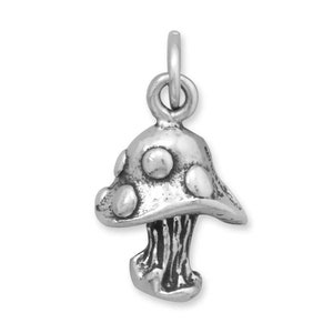 Sterling Silver Mushroom Charm