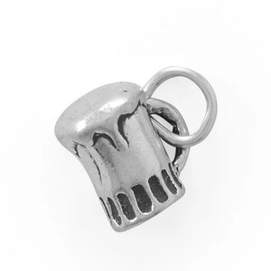 Sterling Silver Beer Mug Charm - Cheers Beer Mug Charm - Beer Charm - Beer Drinker Charm