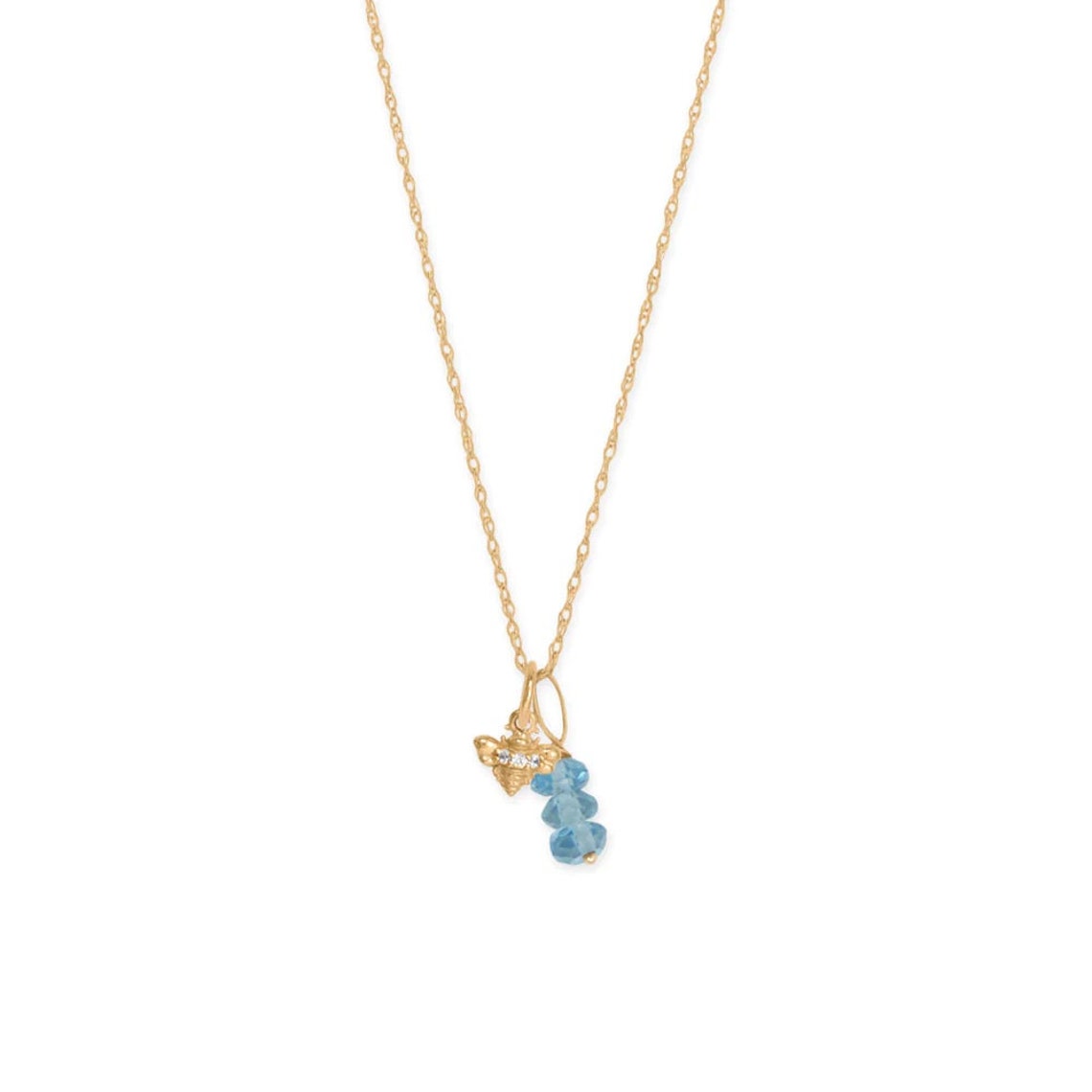 Gold Glitter Bee Charm main image 1