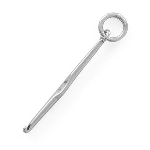 Sterling Silver Crochet Hook Charm