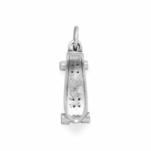 Sterling Silver Movable Skateboard Charm 3D Skateboard Charm
