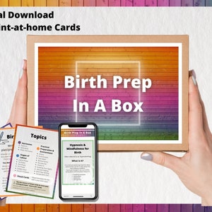 Ressources complètes de planification prénatale et de naissance (version téléchargeable) - Préparation à la naissance dans une boîte - Planification positive de la naissance - Outils de rédaction de plans de naissance