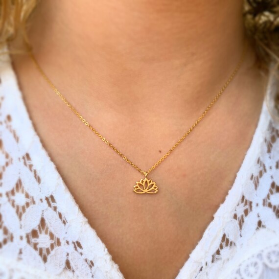 Lotus Necklace Encouragement Gift for 