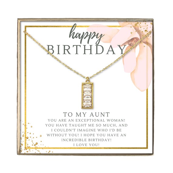 Aunt Necklace, Aunt Gift, Best Aunt Ever, Aunt jewelry, Birthday gift for Aunt, Bar Necklace