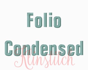 50% Sale!! Fotio Condended Embroidery Fonts 4 Sizes Fonts BX Fonts Embroidery Designs PES Fonts Alphabets - Instant Download