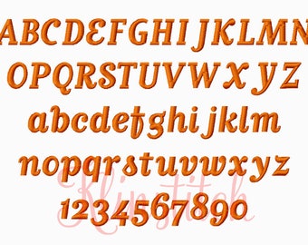 50% Sale!! Matrix Embroidery Fonts 4 Sizes Fonts BX Fonts Embroidery Designs PES Fonts Alphabets - Instant Download