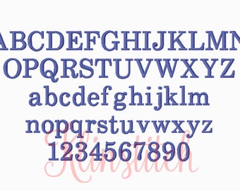 50% Sale!! School Book Embroidery Fonts 5 Sizes Fonts BX Fonts Embroidery Designs PES Fonts Alphabets - Instant Download