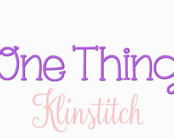 50% Sale!! One Thing Font Embroidery Fonts 3 Sizes Fonts BX Fonts Embroidery Designs PES Fonts Alphabets - Instant Download