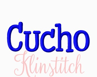 50% Sale!! Cucho Embroidery Fonts 6 Sizes Fonts BX Fonts Embroidery Designs PES Fonts Alphabets - Instant Download