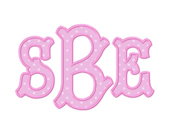 50% Sale!! Tagliato Applique Monogram Embroidery Fonts Monogram 9 Sizes BX Fonts Embroidery Designs PES Alphabets - Instant Download