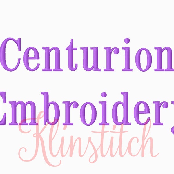 50% Sale!! Centurion Embroidery Fonts 3 Sizes Fonts BX Fonts Embroidery Designs PES Fonts Alphabets - Instant Download