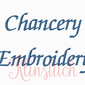 50% Sale!! Chancery Embroidery Fonts 4 Sizes Fonts BX Fonts Embroidery Designs PES Fonts Alphabets - Instant Download