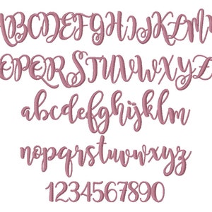 50% Sale Magnolia Font Script Embroidery Fonts 1 Sizes Fonts BX Fonts ...