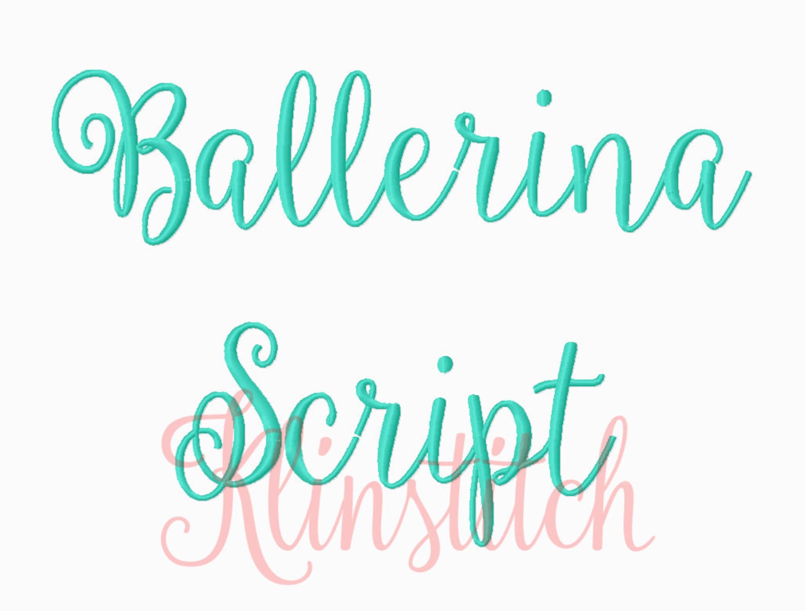50% Sale!! Ballerina Script Embroidery Fonts 3 Sizes Fonts BX Fonts ...