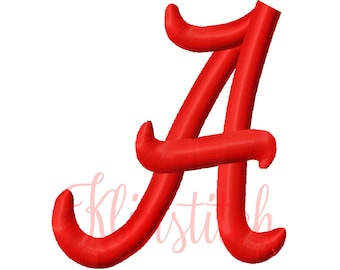 50% Sale!! Alabama Embroidery Fonts 4 Sizes Fonts BX Fonts Embroidery Designs PES Fonts Alphabets - Instant Download