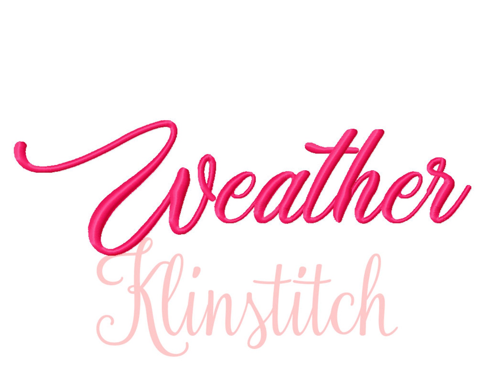 50% Sale Weather Sunday Embroidery Fonts 5 Sizes Fonts BX - Etsy