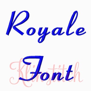 50% Sale!! Royale Embroidery Fonts 4 Sizes Fonts BX Fonts Embroidery Designs PES Fonts Alphabets - Instant Download