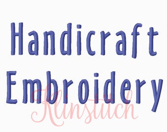 50% Sale!! Handicraft Embroidery Fonts 5 Sizes Fonts BX Fonts Embroidery Designs PES Fonts Alphabets - Instant Download