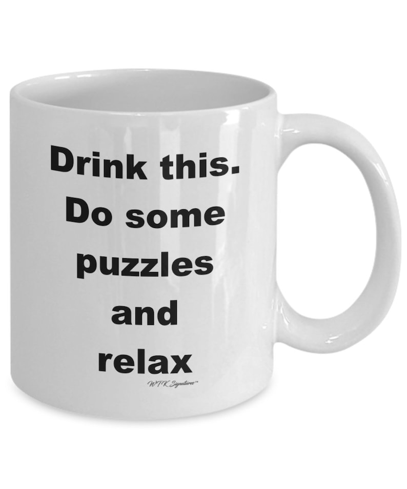 Puzzle Mug Puzzle Lover Mug Coffee Mug Cup Drink This. Do Etsy UK