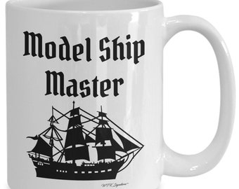 Model ship mug, model ship coffee mug, cup, model ship master, gift, boats