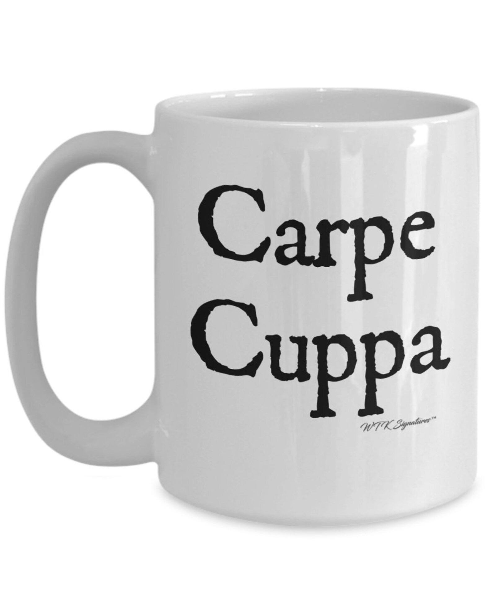 Latin Quote Mug Latin Quote Coffee Mug Cup Carpe Cuppa Etsy