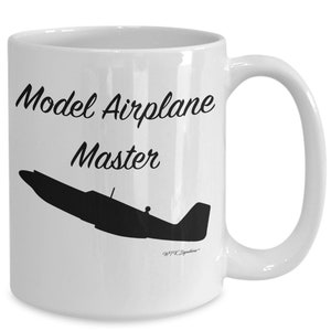Model airplane coffee mug, model airplane mug, mustang, model airplane master, gift