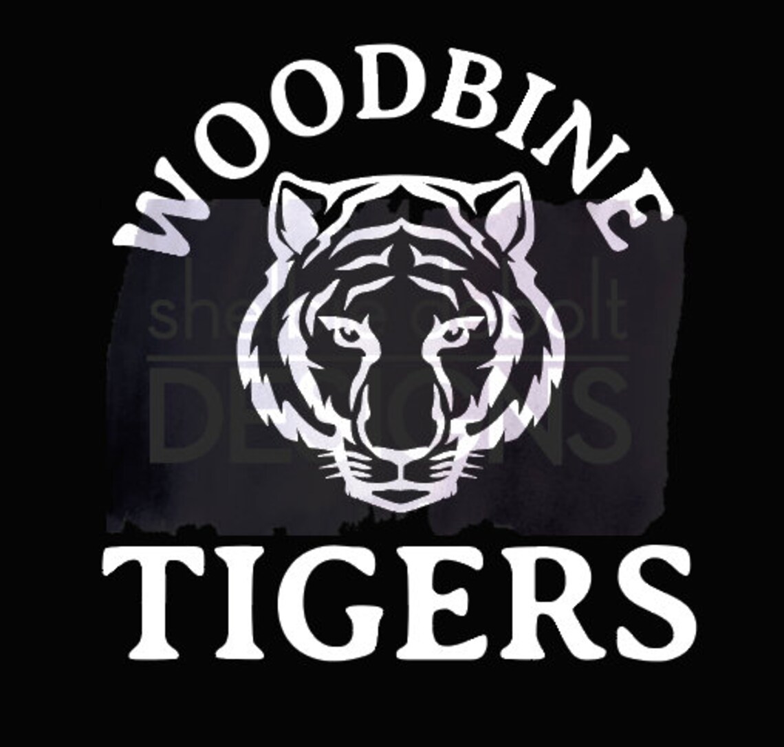 Woodbine Tigers Arched Decal Etsy