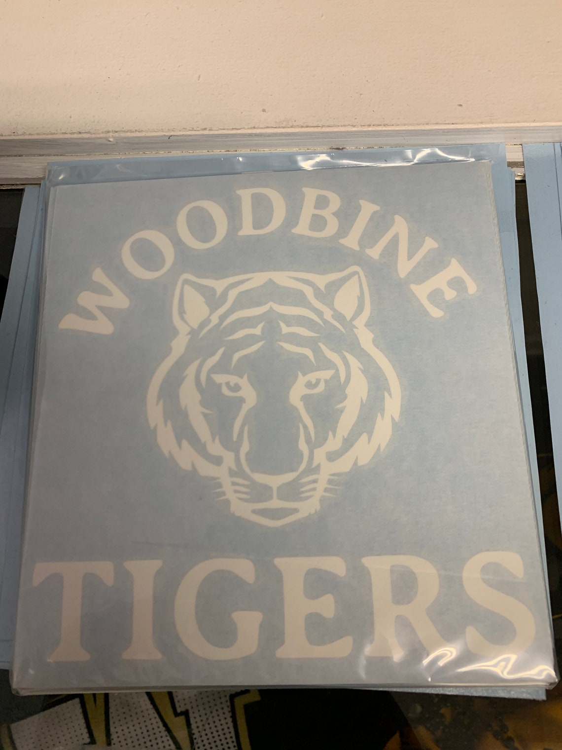 Woodbine Tigers Arched Decal Etsy