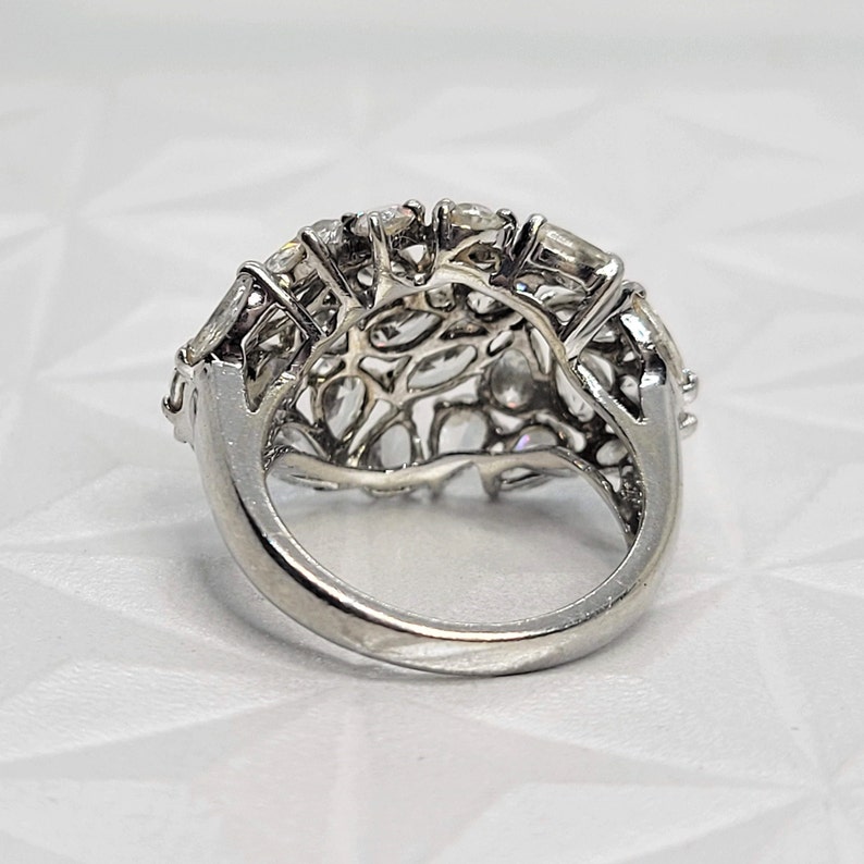 Sterling CZ Cocktail Ring image 4