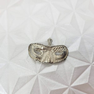 Sterling Masquerade Mask Pendant