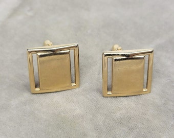 Gold Toned Swank Cuff Links