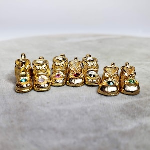 Rhinestone Baby Shoe Boot Charm