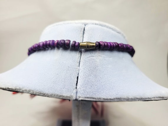 Dyed Coconut Shell Pink Statement Necklace - image 5