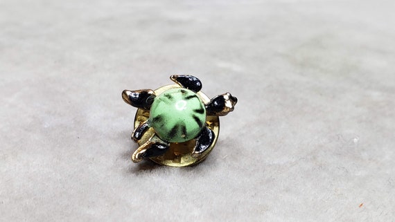 Enameled Tiny Turtle or Tiny Bug Lapel Pins - image 3
