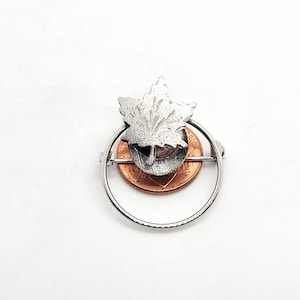 Kleine Ahornblattbrosche, Sterlingsilber