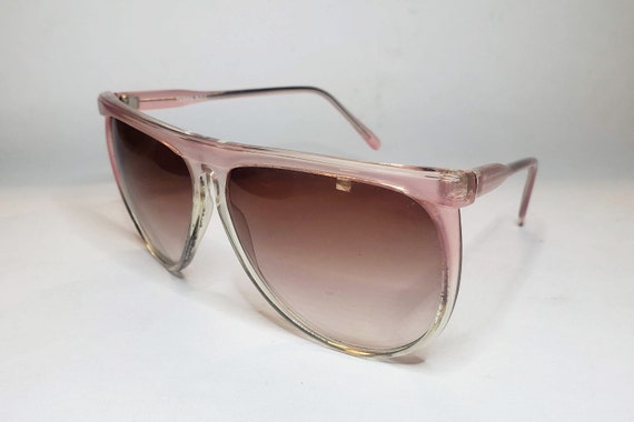 Pink Plastic Oversized Sunglasses - image 3