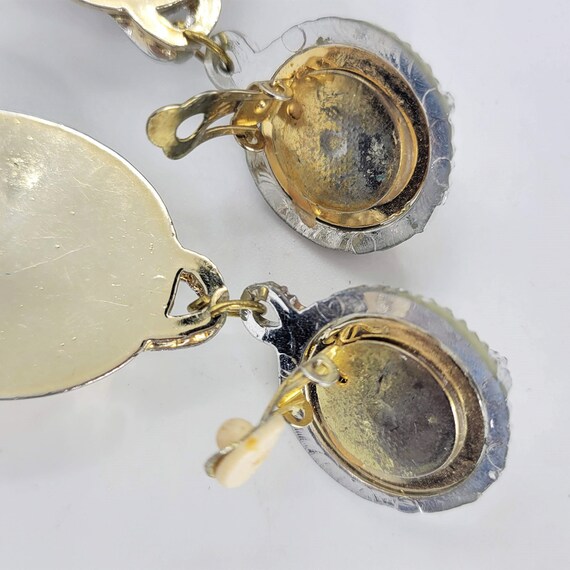 Gold & Silver Oversized Clip On Earrings - image 8