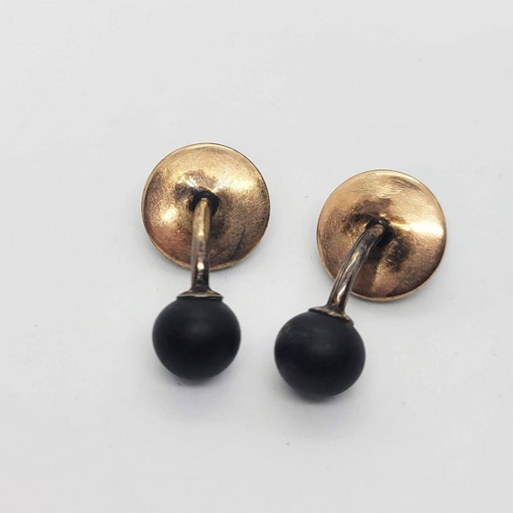 Victorian Mourning Cuff Links - image 7