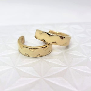 Vintage Givenchy Enameled Hoop Earrings