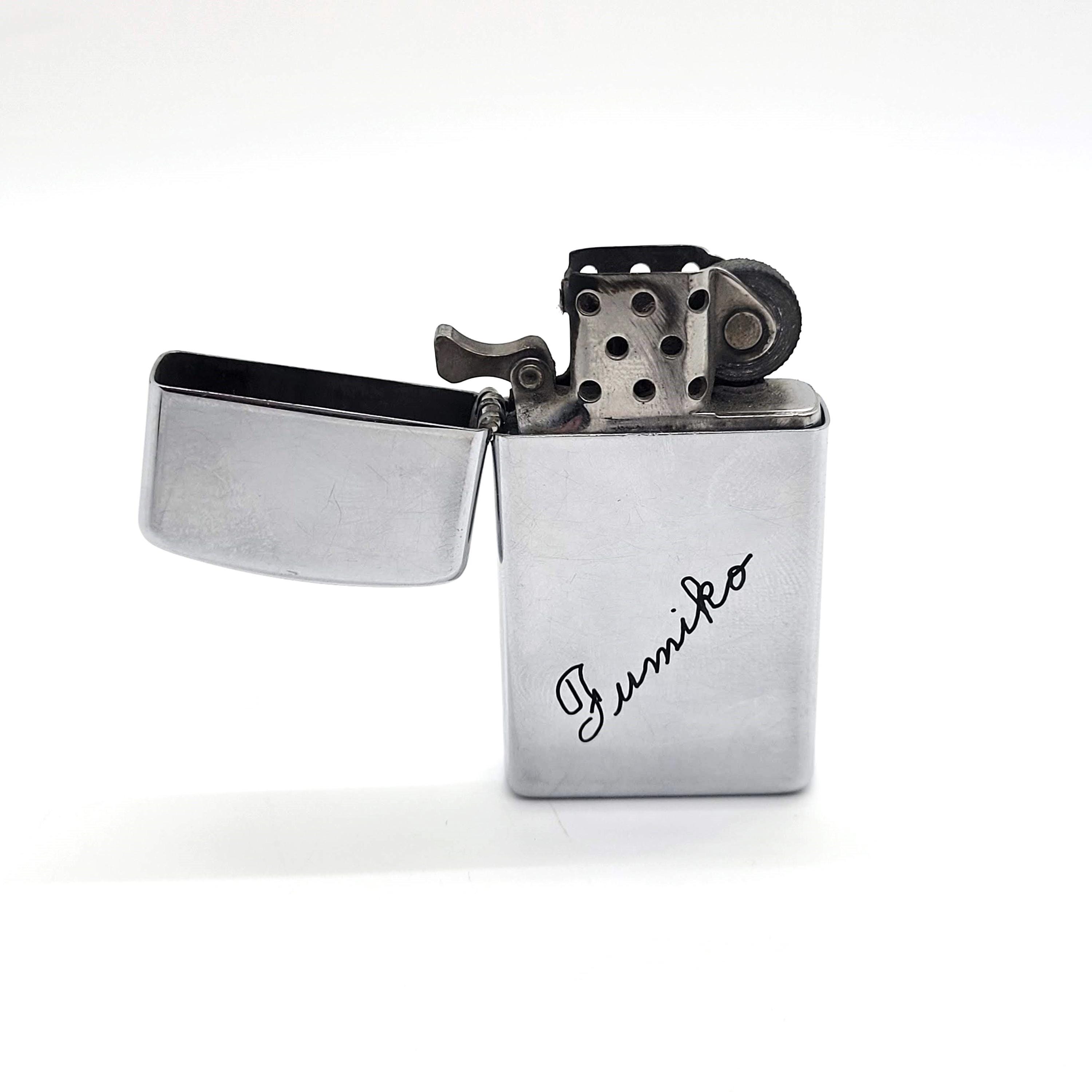 Vintage 1968 Zippo Lighter - Engraved FUMIKO **UNTESTED** - Etsy Vintage 1968 Zippo Lighter - Engraved FUMIKO **UNTESTED** - Etsy
