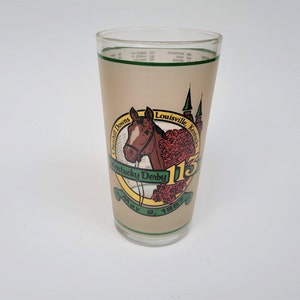 Vintage 1987 Kentucky Derby Commemorative Glass