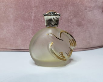 Vintage Nina Ricci Molded Glass Perfume Bottle