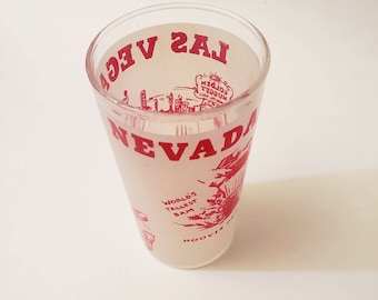 Vintage Anchor Hocking Las Vegas Souvenir Glass