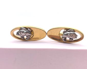 台湾ジュエリー 翡翠カフスボタン＆ネクタイピン オリジナルボックス